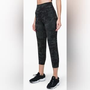 Lululemon Nulu Jogger Incognito Camo Green High Rise Yoga Pants Women’s Size 8